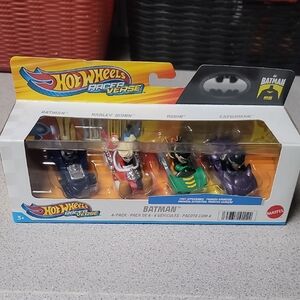 Hot Wheels Batman RacerVerse 4-Pack Toy Cars